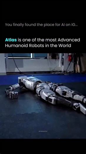 AI | Business | Technology on Instagram: "Meet Atlas — Boston Dynamics’ most advanced humanoid robot. It doesn’t just mimic humans — it moves like one. Running, jumping, flipping, and landing with precision that blurs the line between man and machine. What sets Atlas apart is its brain. Smart sensors and AI allow it to process what’s around it in real time — adapting on the fly instead of following pre-set commands. With ultra-powerful motors and cutting-edge control systems, Atlas can scale obs