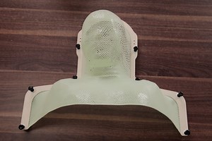 [Hot Item] S-Type 9-Pin Thermoplastic Mask for Radiation Therapy Head Neck Shoulder Immobilization with CE ISO FDA