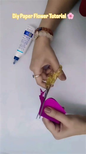 Diy Paper Flower Tutorial 🌸