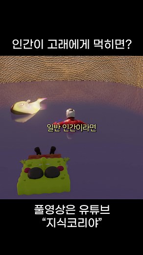 인간이 고래에게 먹히면...#고래 #인간 #향유고래