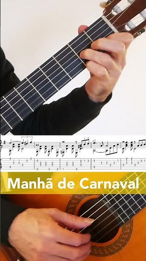 Manha de Carnaval (L. Bonfa) arrangement for Guitar with Sheet and Tab