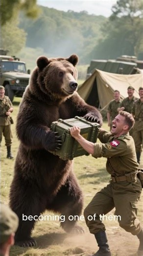Bear on Duty: Army’s Fiercest Soldier 🐻💥