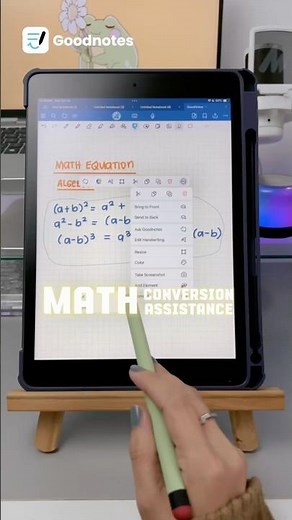 Goodnotes New AI Tools Math Assistance and Math Conversion #goodnotes #goodnotes6