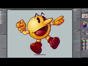 Drawing Pac-Man in Clip Studio Paint - Time Lapse