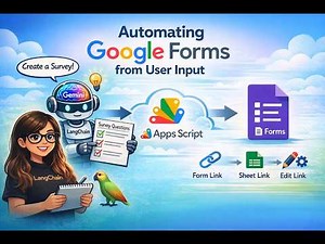 AI Survey Creation – No Brainer 🤖 | Auto-Generate Google Forms with LangChain + Apps Script + Gemini