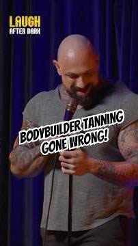 Bodybuilder Tanning Gone Wrong! 🎤: @the.real.konan #standupcomedy#Bodybuilding #GymHumor