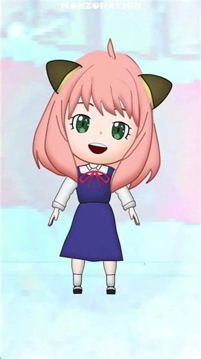 Anya (SpyXFamily) 🕵️ as Chibi "Waku Waku" - Animation Kawaii 😍