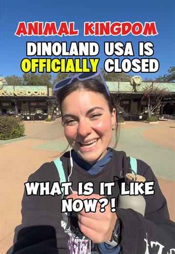 What are the changes already at Animal Kingdom now that Dinoland USA is officially closed!!! 🦖🦕 #animalkingdom #disneyfyp #dinosaur #lastday #disneyride