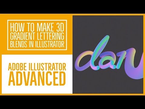 How to make 3D Gradient Lettering in Adobe Illustrator