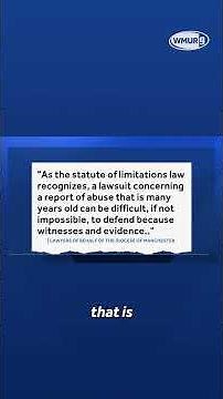 NH Supreme Court rules statute of limitations applies in case of priest accused of child rape in 70s