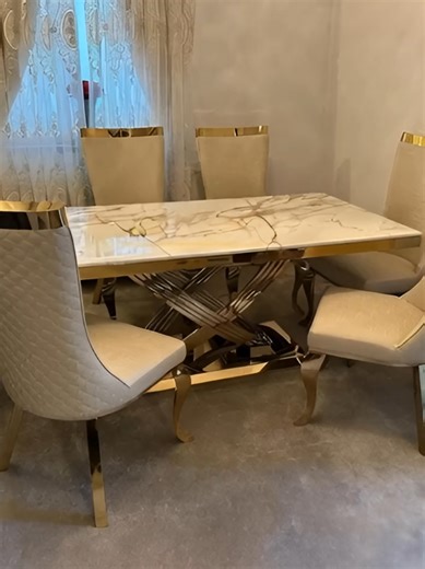#creatorsearchinsights . . Luxury Marble Dining Table Set | UK 🇬🇧 Transform your dining space with our premium marble dining table set, paired with luxury designer chairs for a truly elegant look ✨ Modern design • Heavy-duty build • Perfect for stylish UK homes 📐 Available Sizes • 1m Square: 100cm (L) × 74cm (H) × 100cm (W) • 1.3m Round: 130cm Diameter × 74cm (H) • 1.4m: 140cm (L) × 74cm (H) × 80cm (W) • 1.5m: 150cm (L) × 74cm (H) × 90cm (W) • 1.6m: 160cm (L) × 74cm (H) × 90cm (W) • 1.8m: 180