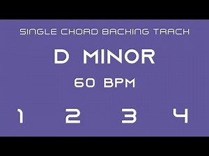 Single Chord Backing Track - D Minor - 60 bpm