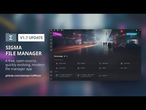 Sigma File Manager v1.7 update release