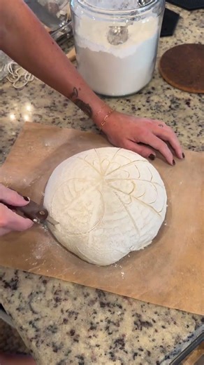 Creating a Stunning Spider Web Sourdough Bread