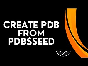 Create PDB from PDB$SEED | Oracle Multitenant Architecture