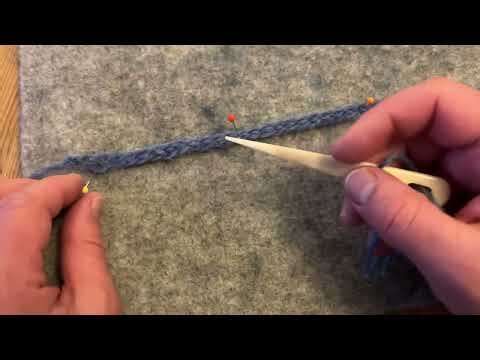 Nadelbinden - eine ganze Socke im Oslostich