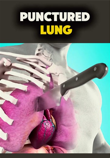 Human Lung Vs Knife?🤯 (3d Animation) #lung #humananatomy #surgical #puncturedlung #lunghealth