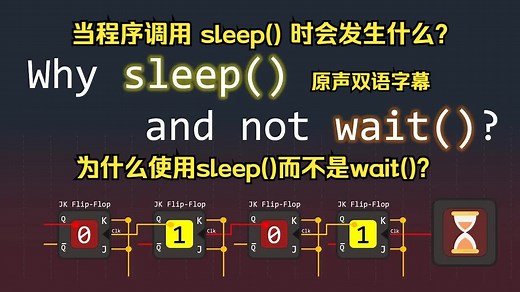 (原声双语字幕）当程序调用 sleep() 时会发生什么?