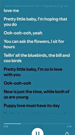 Pretty Little Baby – Connie Francis (Lyrics) | BITTEL LYRICS