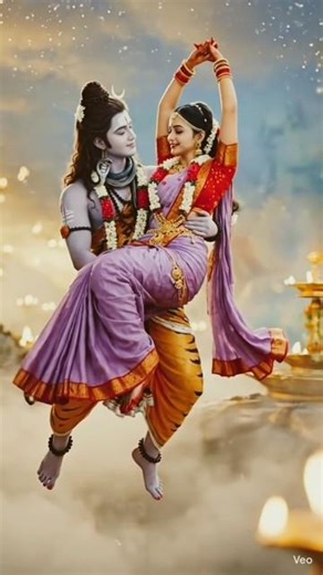 Divine Dance: Shiv & Parvati’s Ethereal Performance! #shorts