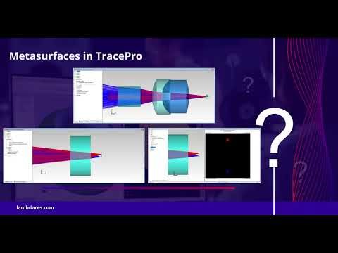 Did You Know? PlanOpSim Metasurfaces in TracePro