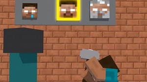 我的世界怪物学院（短视频）-小HimVS老Him（19）：锤的挑战_哔哩哔哩_bilibili