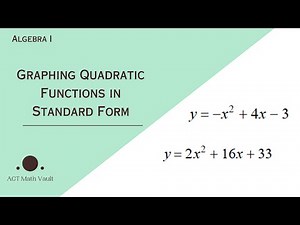 How to graph quadratic functions in standard form quickly and simply!| ACT Prep| Algebra I