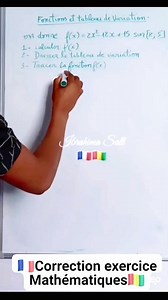 17K views · 172 reactions | Exercice de mathématiques Étude des fonctions et tableau de variation #maths #mathematics #exercises #math #education #academy #learn #educational #schools #schoollife #schooldays #ecole #StudentLife #Students #study #studying #studyabroad #studygram #teacher #teaching #teacherlife #teachersofinstagram #tableau #paintings #board #class #classroom #reels #viralpage #videos #foryou #pourtoi Maths Scam | IbraTechnology | Facebook