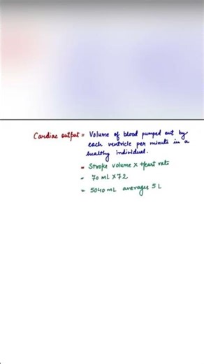 Do you know what is cardiac output! #neetbiology