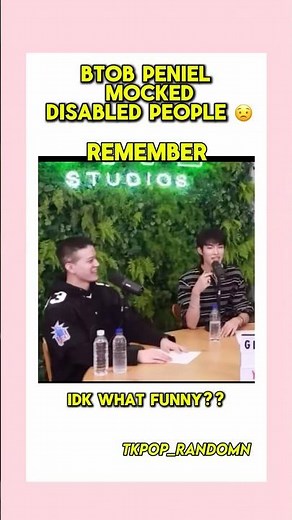 Remember when #btob #peniel mocked #disabled people 🤢 yeah !!! #kpopnews #fypシ #kpop p
