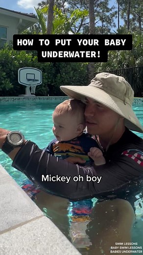 FOLLOW ALONG FOR MORE BABY SWIM LESSON TIPS AND ADVICE! #babyswimming #swimlessons #babiesoftiktok