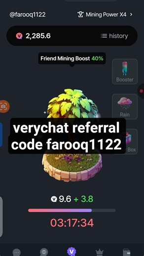 verychat referral code farooq1122 invitation code verychat kyc new update pi kyc bee network kyc kyc