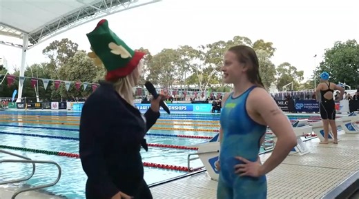 Swimming Victoria on Instagram: "On pool deck with Isabella Osborn, the champion of the Girls 17-18 Years 200m Butterfly at the 2025/26 Mattioli Victorian Age LC Championships! 👏"