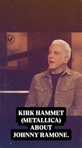 Kirk Hammet (Metallica) about Johnny Ramone‘s impact on his guitar playing, 2023. | RAMONES MUSEUM BERLIN