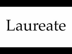 How to Pronounce Laureate