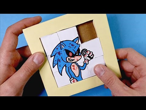 Amazing SONIC.EXE FNF CRAFT DIY IDEAS CHALLENGE - COOL ART