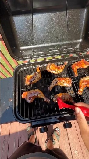 Grilled to perfection BBQ Chicken Leg Quarters 🔥🔥