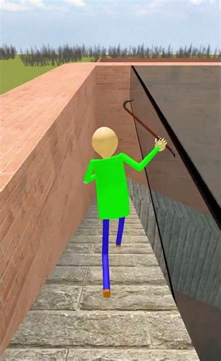 Baldi Found Giant and Tiny Horror Pou
