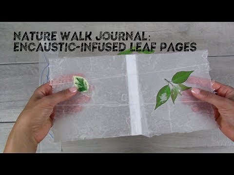 Wax Pressed Leaf Pages: Preserving Fresh Leaves and Flowers