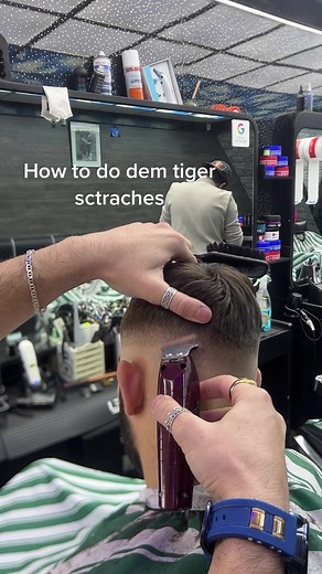 How to Create Tiger Scratch Patterns | Barber Tutorial