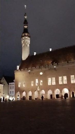 Night time in Tallinn, Estonia
