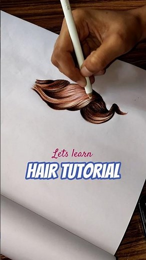 ✨ 🎨Realistic Hair Drawing Tutorial | Step-by-Step Guide for Beginners