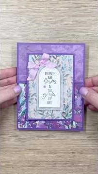 Let's Make a Perennial Lavender Fun Fold Card!