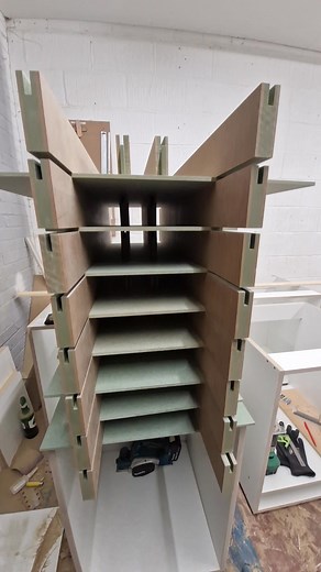 58K views · 122 reactions | Anyone else have a completely bonkers stacking method when getting ready to glue up? Or is it just me? | Southwold Kitchen & Bathroom co. | Facebook