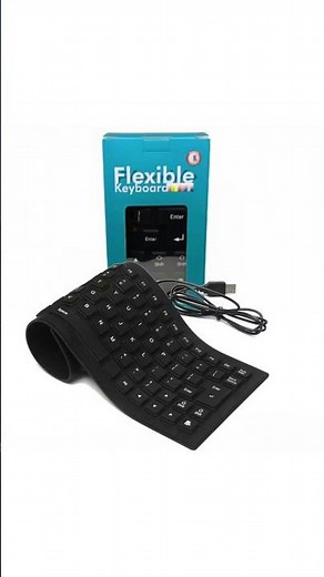 Flexible, Foldable & Washable Keyboard 🔥