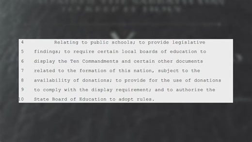 New law mandates display of Ten Commandments in Alabama schools