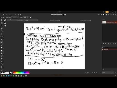 Solving 4th Order Polynomial with irrational roots