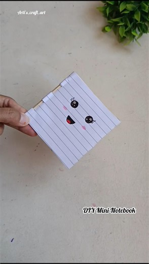 DIY Paper Mini Notebook 📒 | No Glue Craft Ideas✨ #diy #nogluecraft #mininotebook #schoolcraft #short