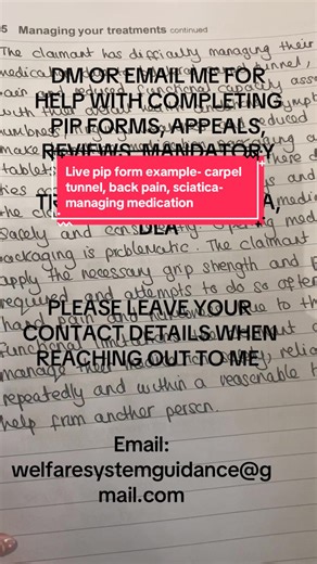Managing Carpal Tunnel Medication: Live PIP Form Guidance