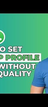 How to Set Whatsapp Profile Picture Without Losing Quality│ (2024) - Full Tutorial│Ai Hipe